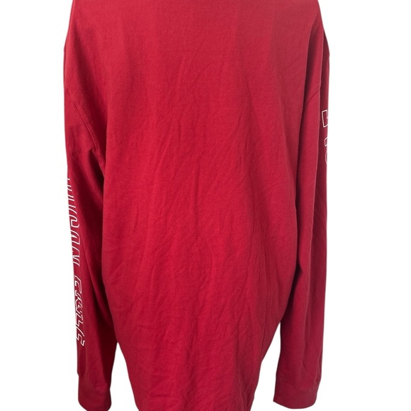 American Eagle Long Sleeve Cotton Tee, Red, Size L, NWOT - Picture 2 of 6